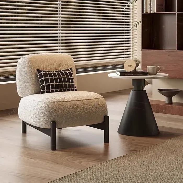 Fauteuil individuel Joylive style crème pour salon