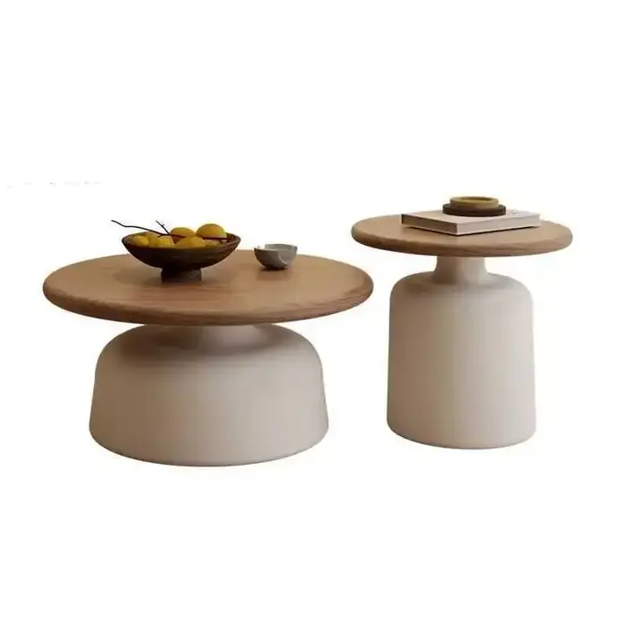 Offre spéciale salon gris foncé petit canapé rond Table d'appoint café moderne