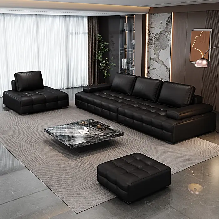 Canapés modernes italiens lit appartement de luxe fauteuils de détente