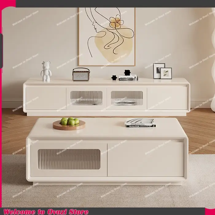 Meuble TV design esthétique en verre