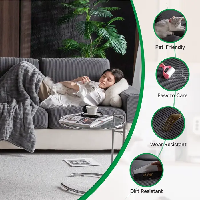 Juste extensible pour canapé et fauteuil 1/2/3/4 places