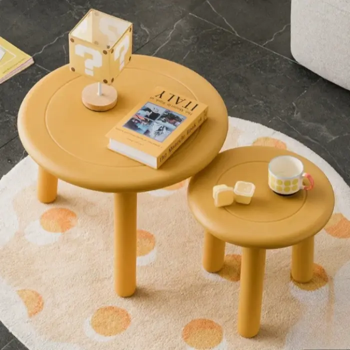 Tables basses modernes minimalistes en plastique pour salon