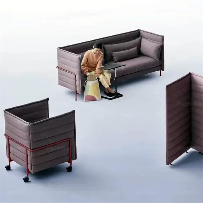 Canapé de bureau bibliothèque zone de repos Studio canapé simple à dossier haut