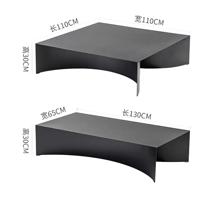 Cool moderne Table basse minimaliste salon Premium luxe Table basse Rectangle Lowmesita De Centro me