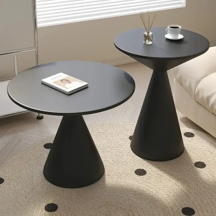 Table basse ronde, Table d'appoint pour salon, petit canapé, buffet, chambre à coucher, hôtel, Table
