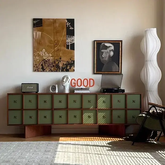 Meuble TV Moderne de Luxe, Unité de Rangement Design pour Salon, Console Esthétique pour Table à Man