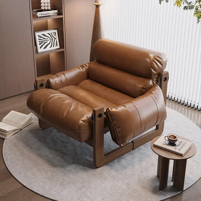 Canapés de Salon modernes en cuir, confortables, minimalistes, de luxe, américains, Glamour, rétro, 