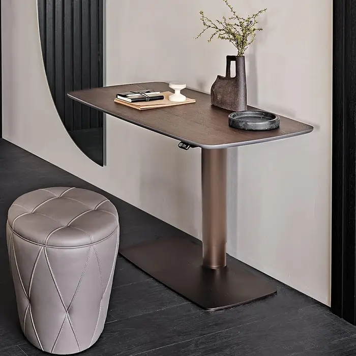 Table basse multifonctionnelle en céramique ou en bois, table d'ordinateur, table d'étude réglable e