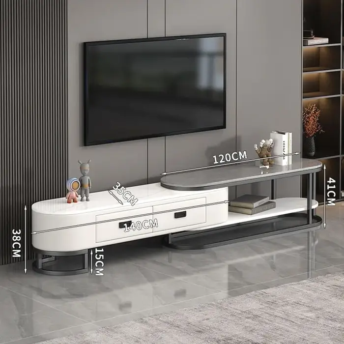 Meuble TV vertical unique, vitrine de sol simple, organisateur de rangement pour téléviseur, meubles