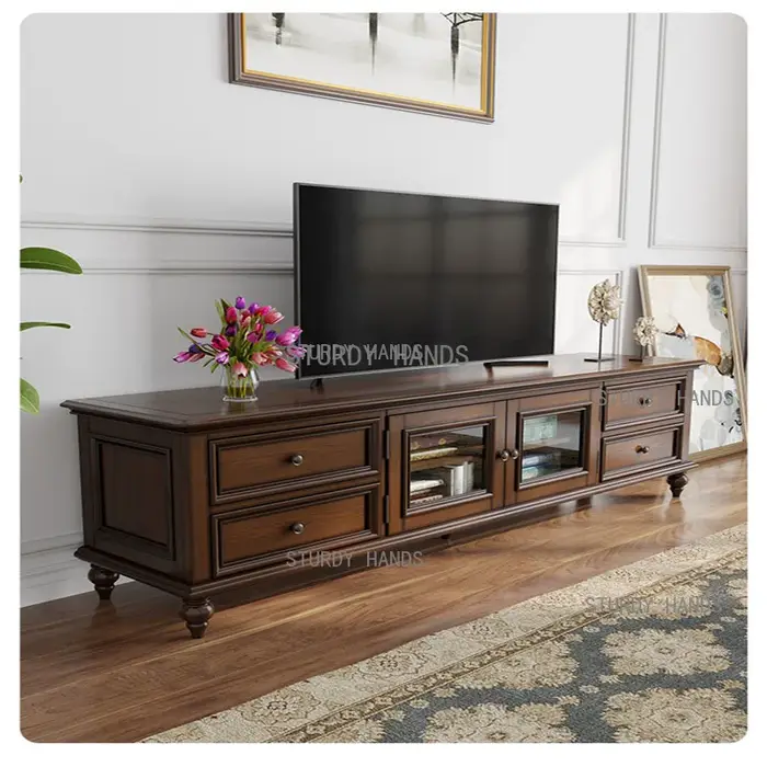 Meubles ronds en bois massif