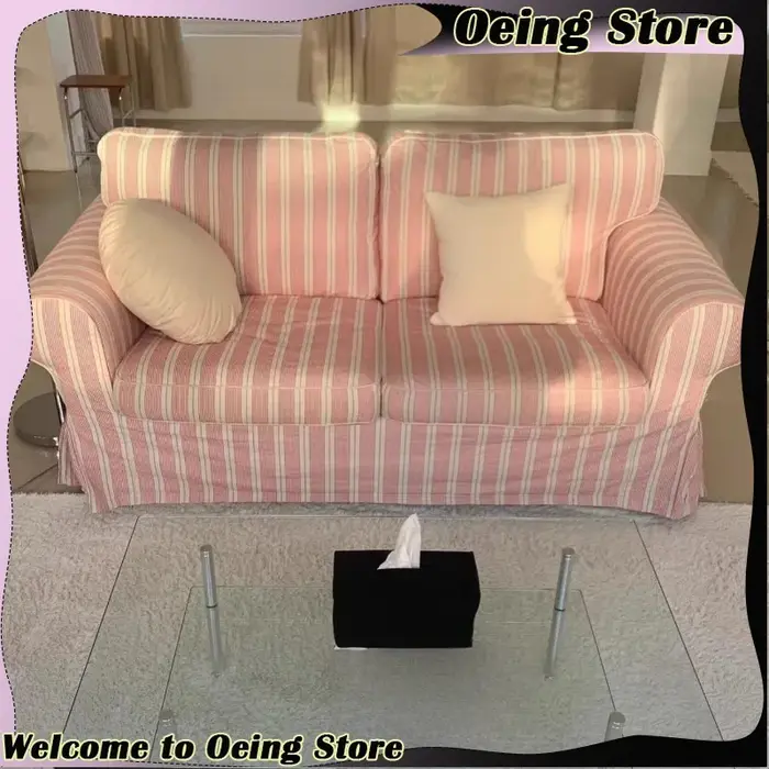 Europe minimaliste Salon canapés accoudoir adultes Double Couples canapé appartement coussin Meuble