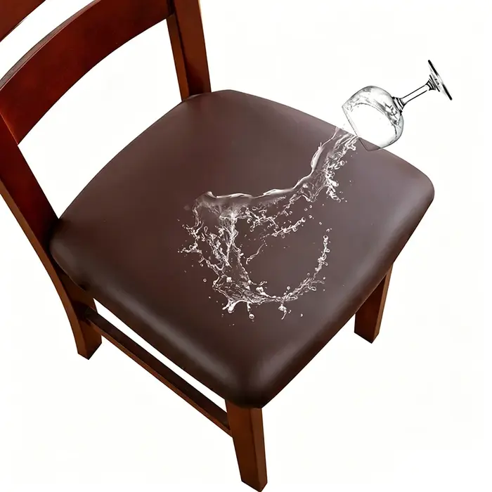 Housse de chaise en tissu PU imperméable