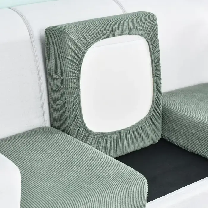 Housse de coussin de siège de canapé en polaire, housse de canapé élastique pour salon, tapis pour e