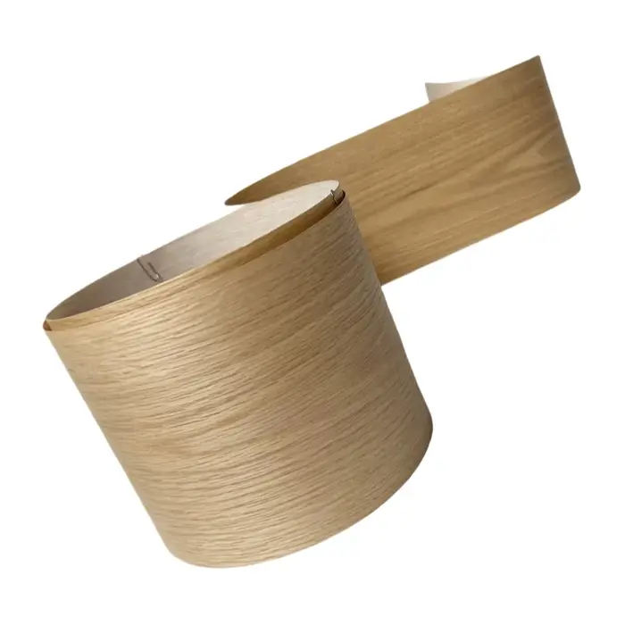 Feuille de placage en bois de chêne blanc naturel, artisanat de placage en bois pour la domination d