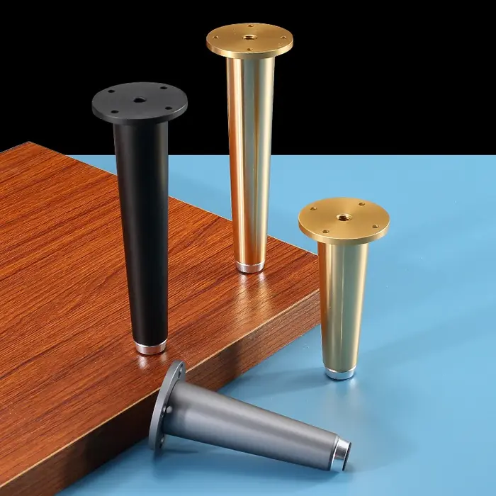 1 pièces en alliage d'aluminium pieds dorés pour meubles de télévision pieds pied Table canapé chais