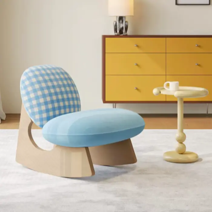 Chaise de sol relaxante en bois pour lecture