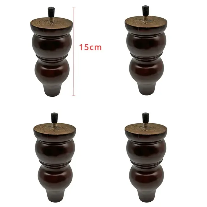 Pieds de Meubles en Bois Massif de Style Européen, Raccords de Remplacement pour Table Basse, Meuble