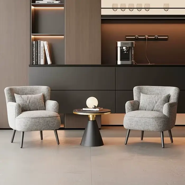 Fauteuil de sol confortable à accoudoir unique pour salon de manucure