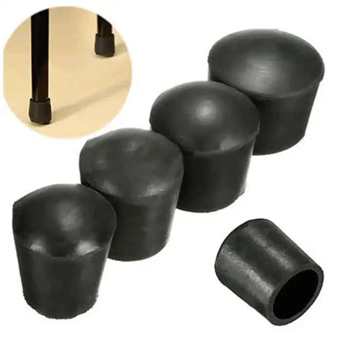Coussinets de chaise en caoutchouc non ald, pieds de meubles anti-rayures, capuchons de pieds de tab