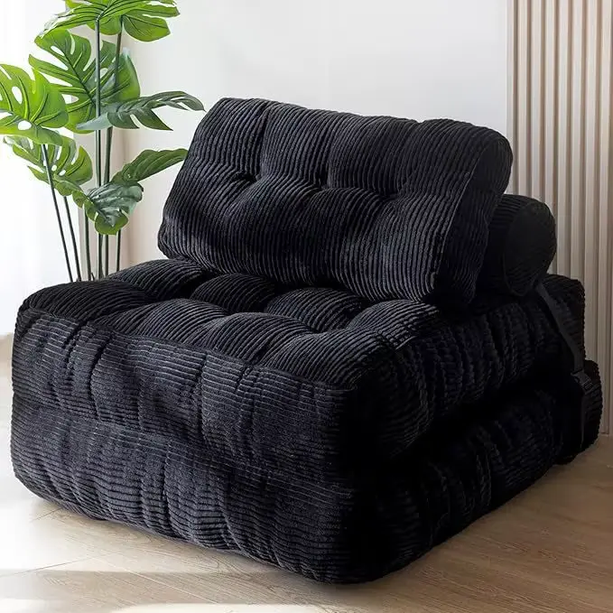Canapé-lit pliant convertible avec oreiller, matelas pliable, canapé multifonction, canapé de salon 