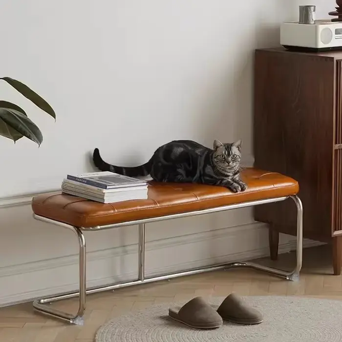 Banc à chaussures d'entrée mince siège de couloir étroit tabouret de rangement Vintage tabouret chai