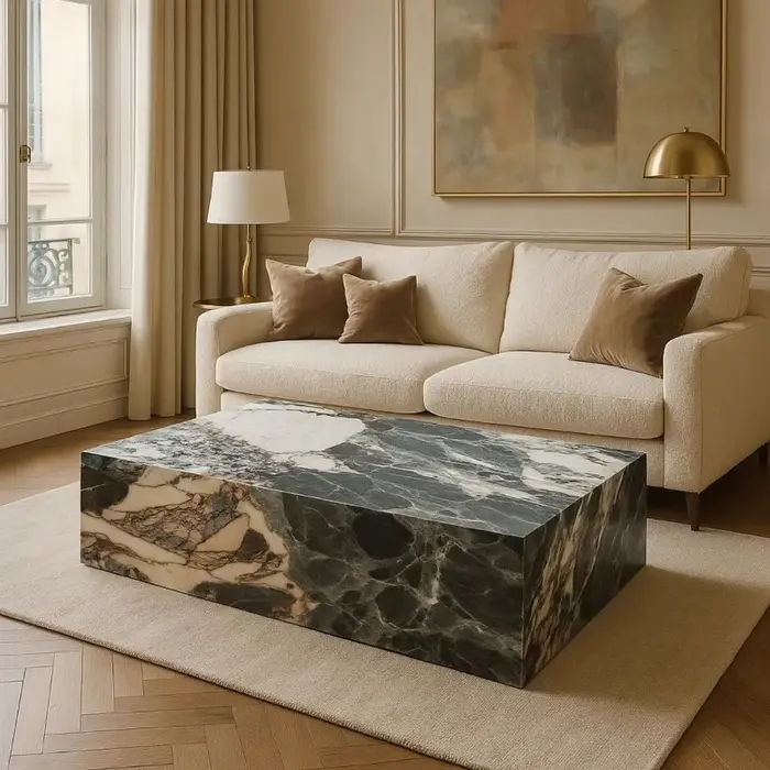 Table basse d'exposition italienne