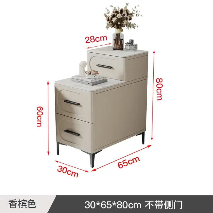 Table basse tendance et simple, design de luxe avec rangement, table d'appoint moderne pour canapé, 