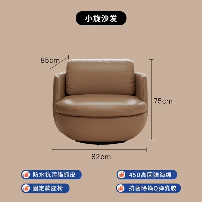 Fauteuils inclinables italiens pour salon, chaises élégantes et classiques pour adultes, chaises min