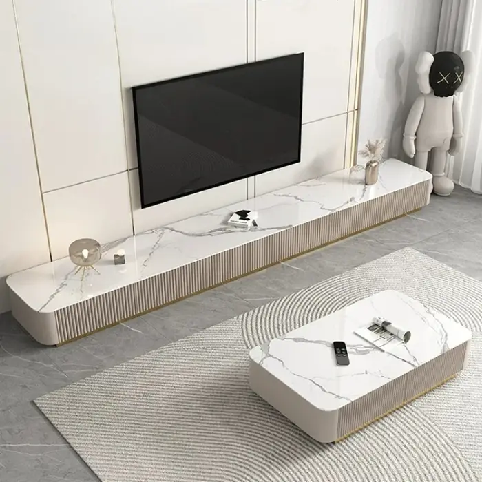 Meuble TV mural moderne de luxe pour salon