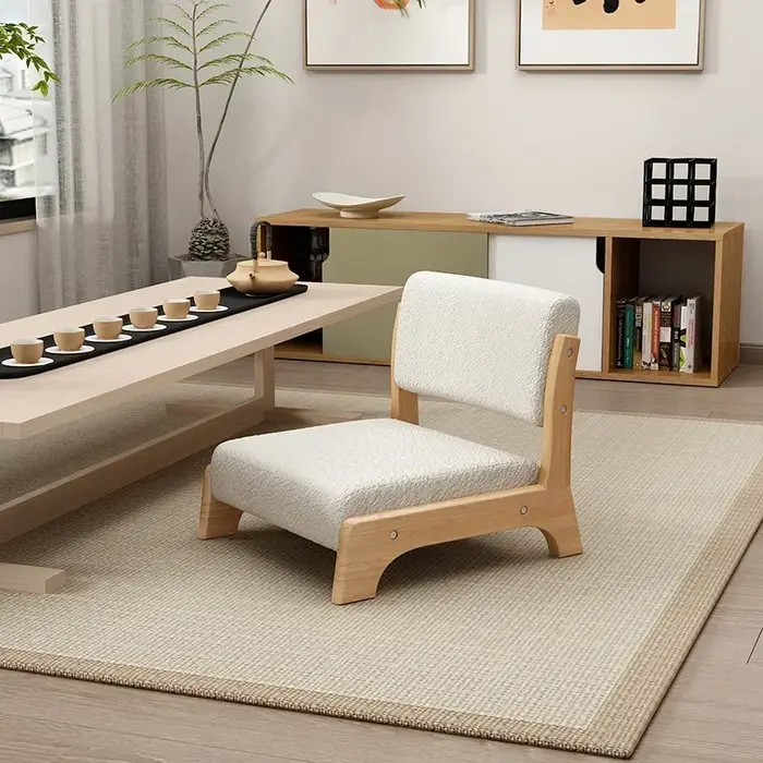 Chaise de canapé paresseux hypothécaire ami moderne, meubles de salon japonais, siège de sol arrière