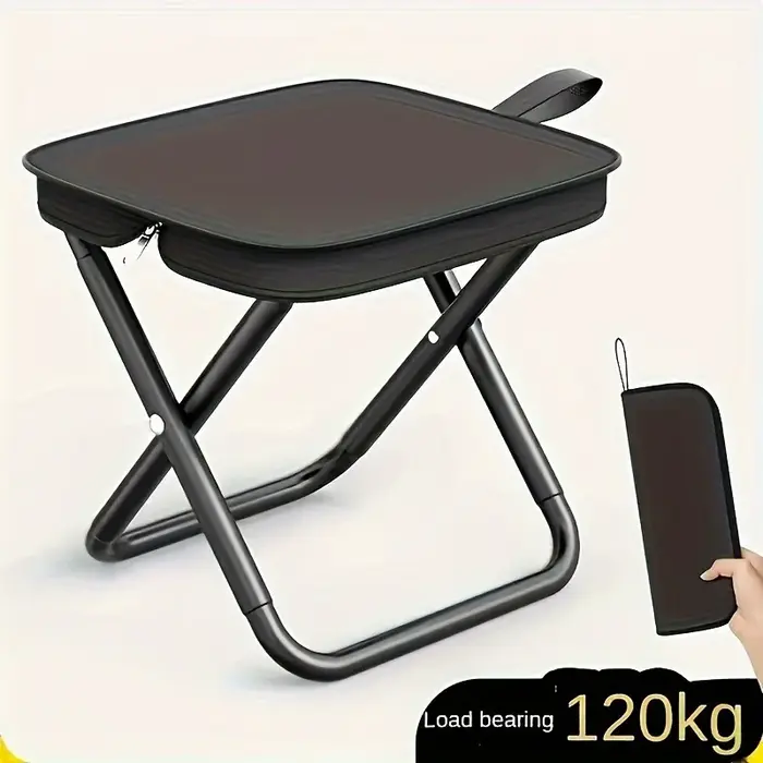 Tabouret pliant Portable avec poignée, tabouret de pêche de Camping en plein air, tabouret à fermetu