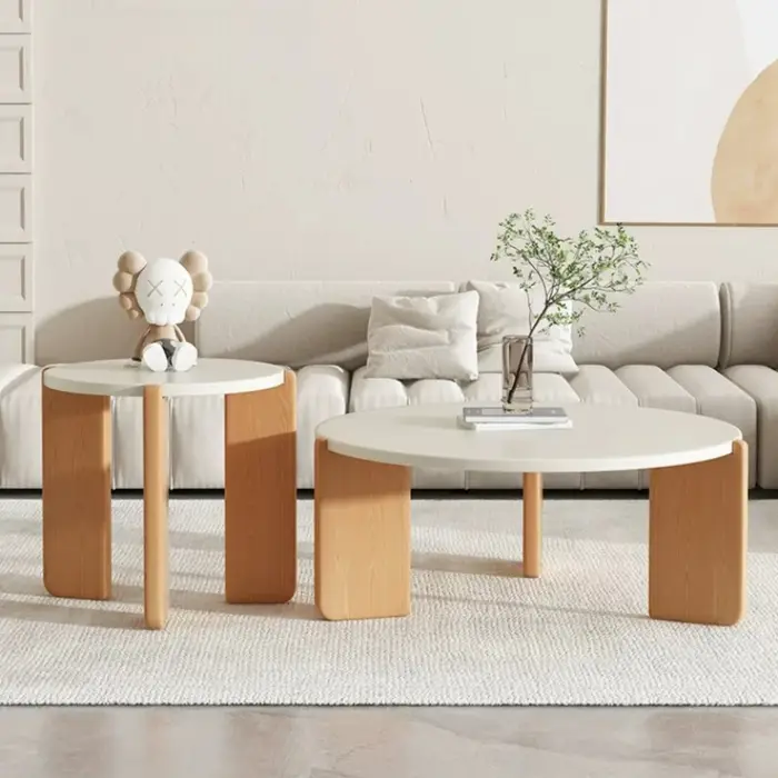 Tables basses rondes modernes pour canapé