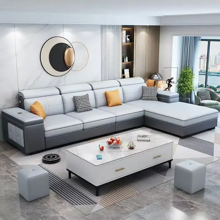Canapé classique nordique salon rangement adultes coin canapés élégants sol design grand Divani Da Soggiorno accessoires pour la maison