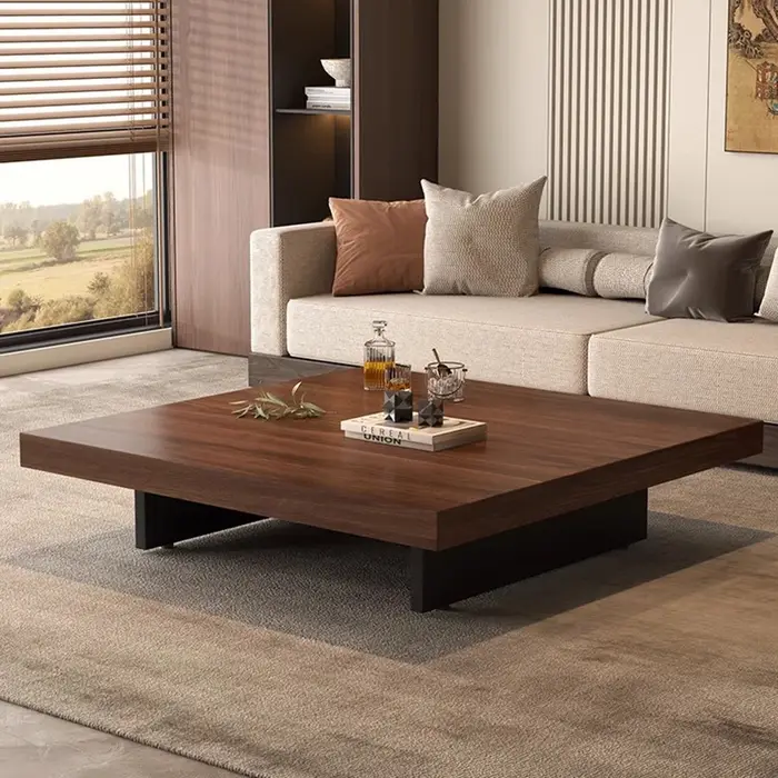 Table basse à couverture rigide en bois