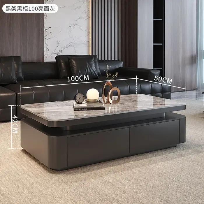 Tables basses design pour salon, style italien, avec rangement, pour appartement, gain de place, fin