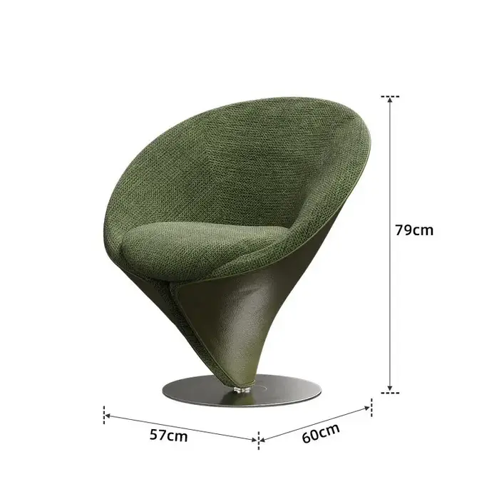 Canapé rétro créatif de luxe rotatif, chaise de loisirs, maison, salon, chambre à coucher, meubles a