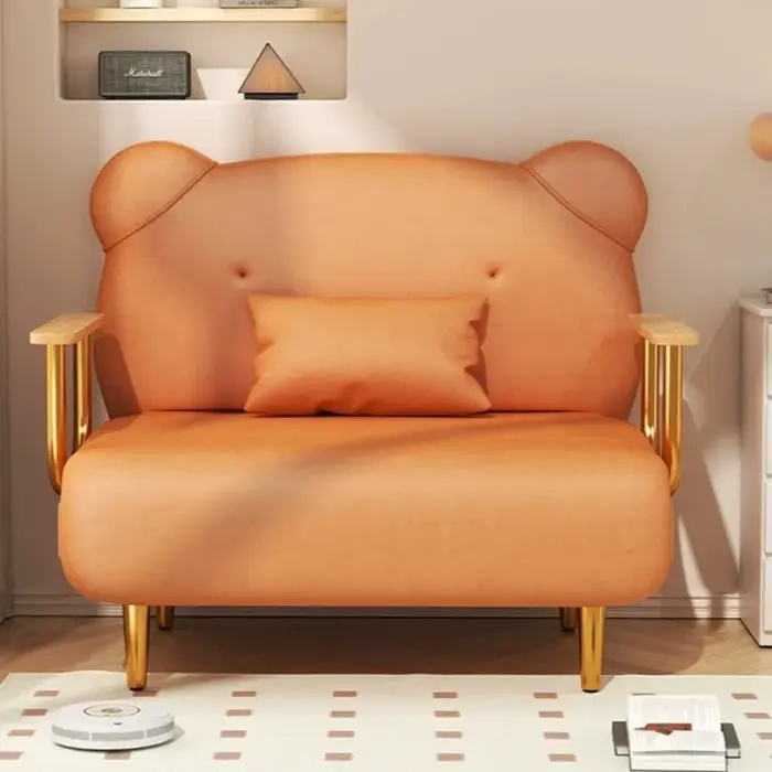 Canapé d'angle compact vintage pas cher pour salon - Meubles de maison en liquidation