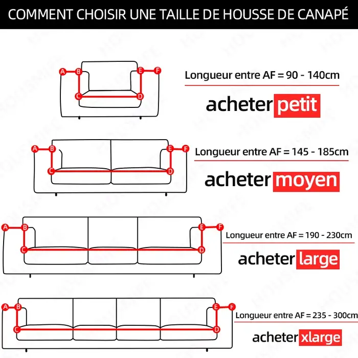 Housses de canapé grises pour salon