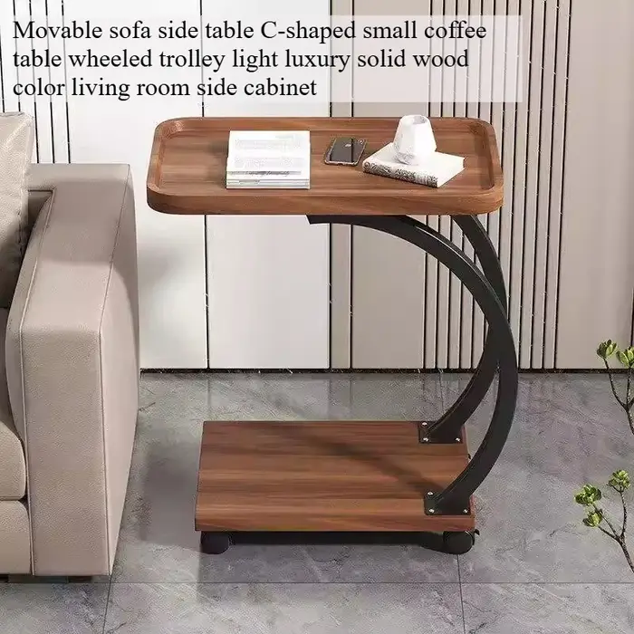 Table d'appoint en forme de C