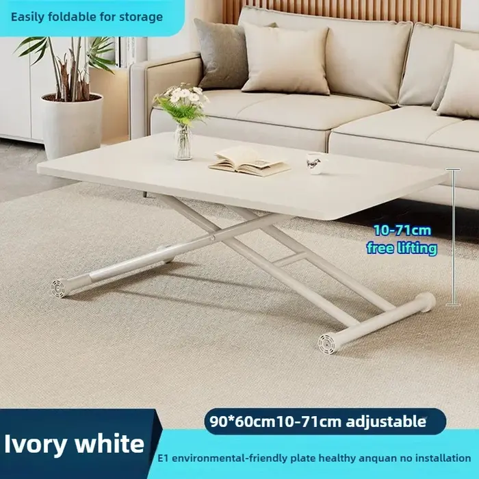 Table basse pliante relevable – Bureau multifonction mobile pour petits appartements, table à manger