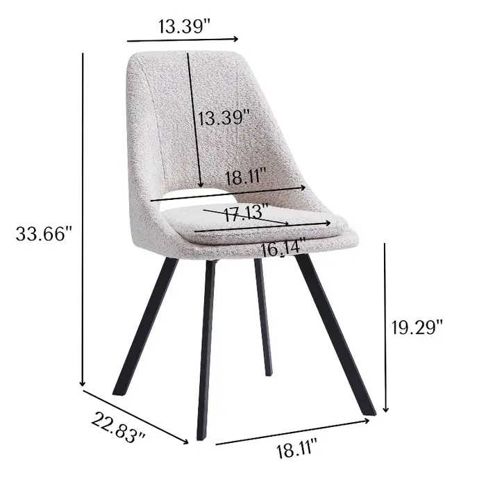 Chaise moderne de luxe, mobilier de maison rembourré nordique, tissu doux en velours, chaises de sal