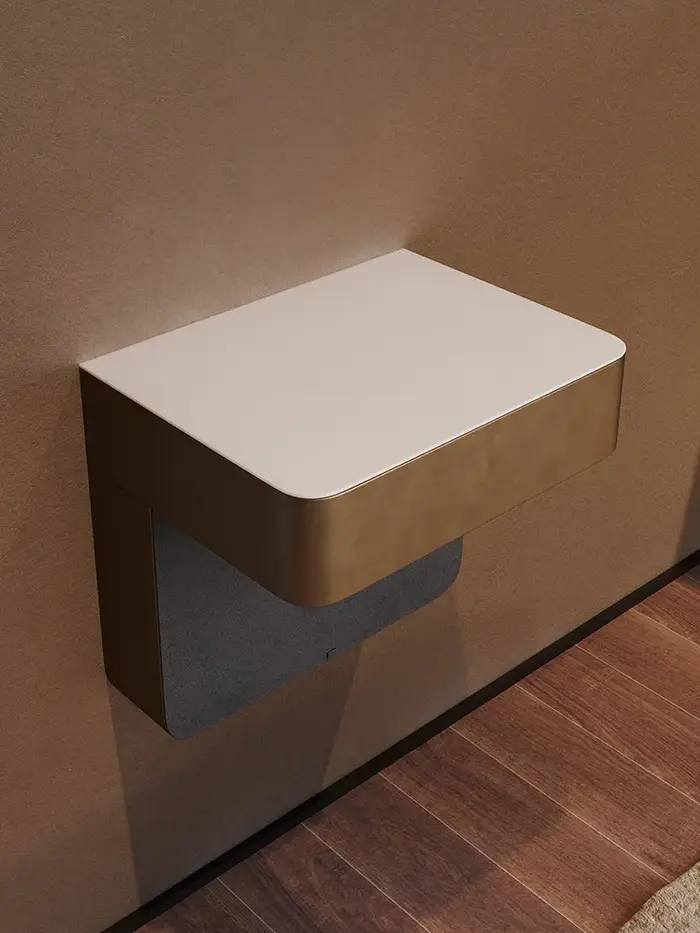 Petite table De chevet peu encombrante, Design minimaliste italien De luxe, Tables rustiques uniques