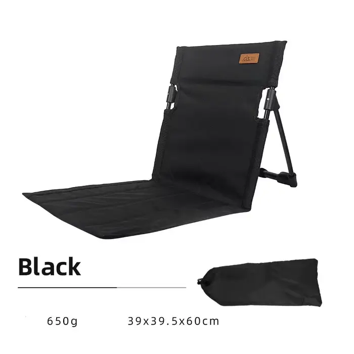 Chaise à Dossier Pliante Portable pour Camping en Plein Air, Coussin de Voyage, Jardin, Plage, Loisi