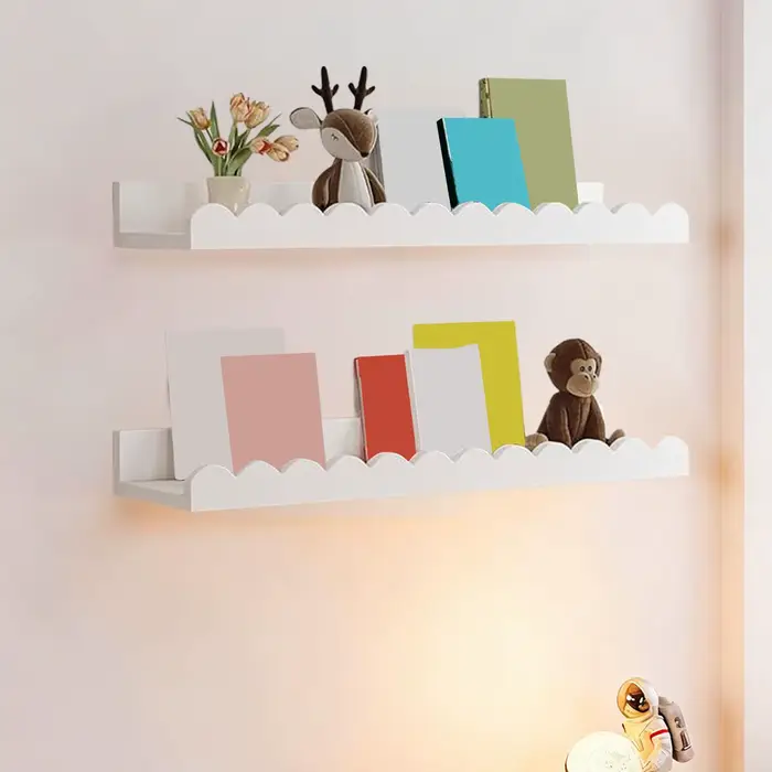 Étagère murale en bois pour livres