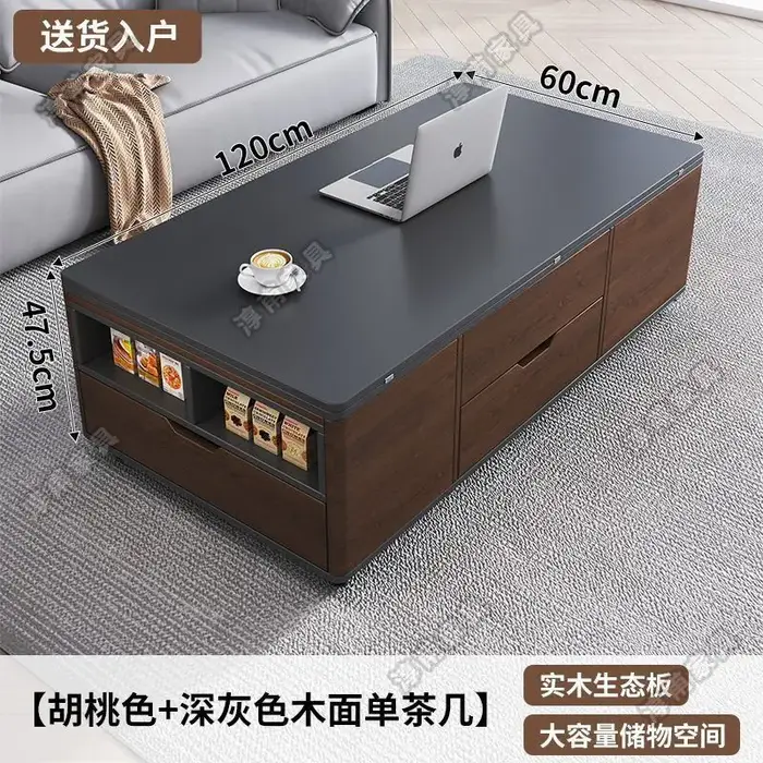Table basse esthétique japonaise, présentoir minimaliste au sol, Design Unique, grand Tavolino Da Sa