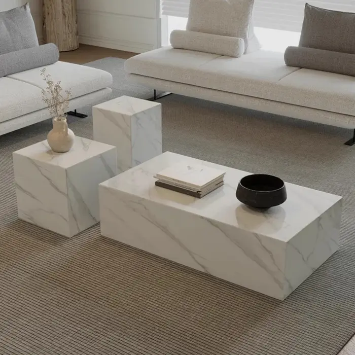 Table basse design moderne luxe solide minimaliste salon