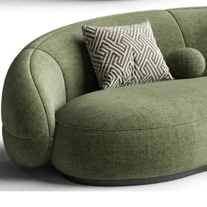 Canapé de salon de luxe nordique minimaliste famille bouffée confortable