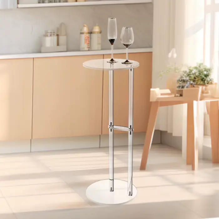 Table basse transparente