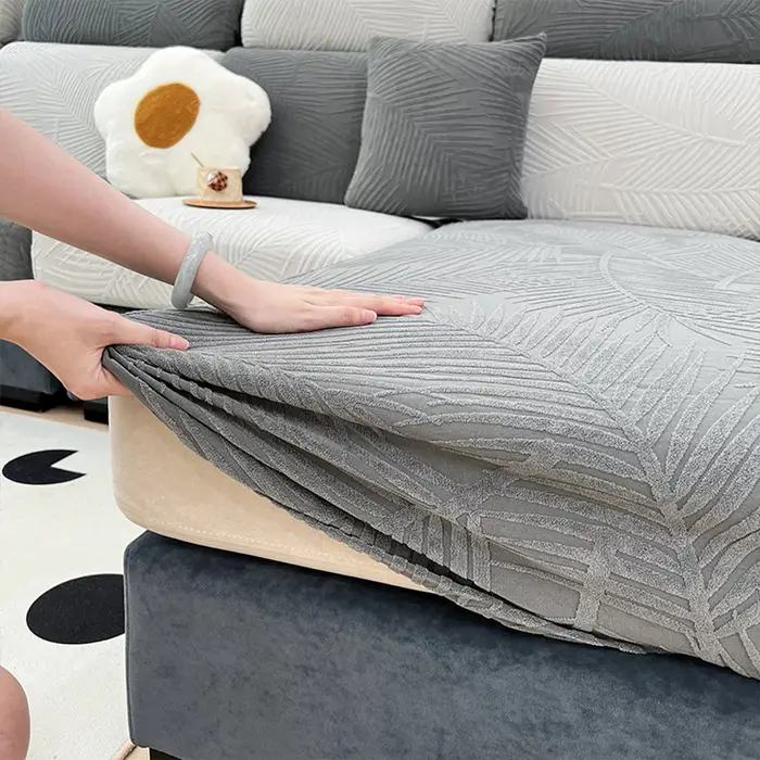 Housse de canapé imperméable en jacquard extensible