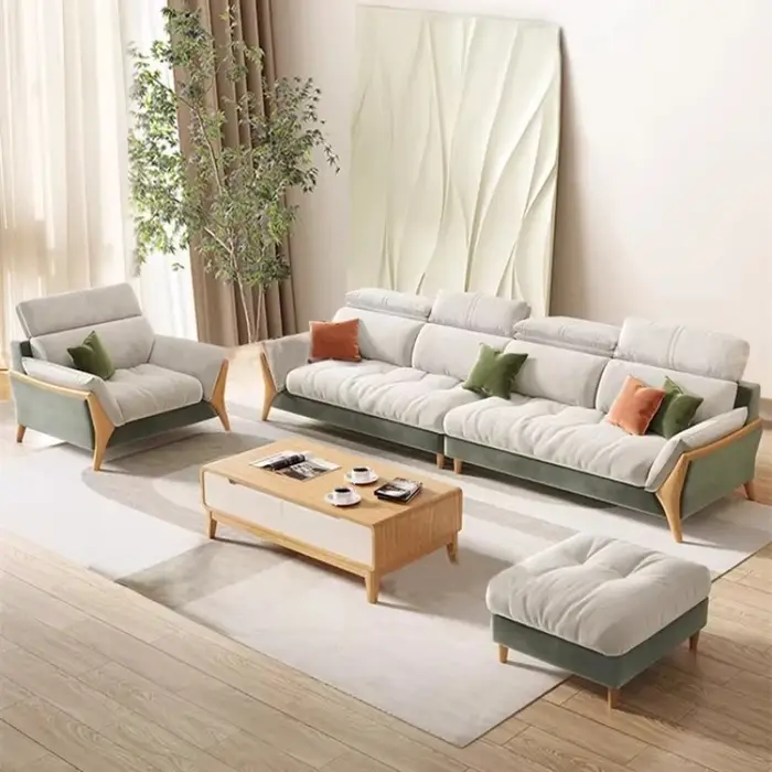 Salon De luxe canapé Chaise Longue modulaire moderne nordique